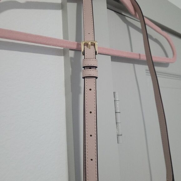 Michael Kors Pink Jet Set Large Phone Wallet Crossbody Leather Bag Nightout - Picture 4 of 7